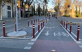 pilona fija a-flex carril bici