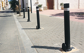 pilona flexible extraíble