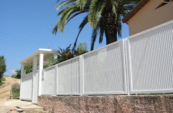 Valllado de celosía de tubo rectangular